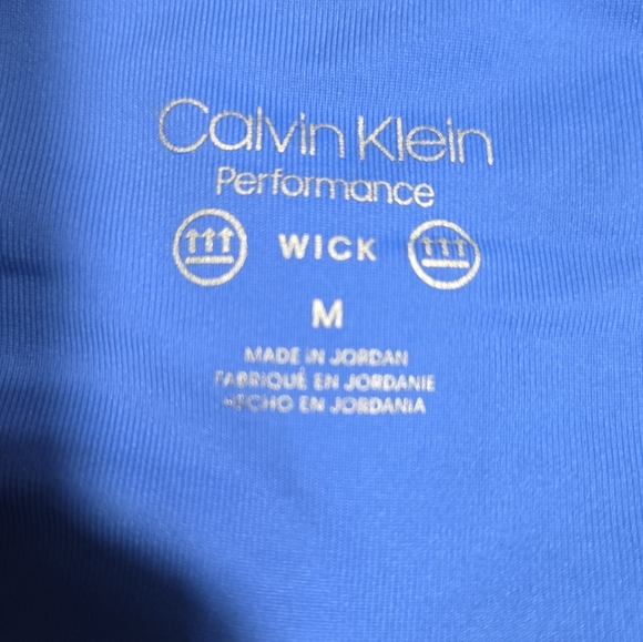 Calvin Klein Performance Biker Shorts Sz M BLUE new Without Tags - Picture 3 of 7